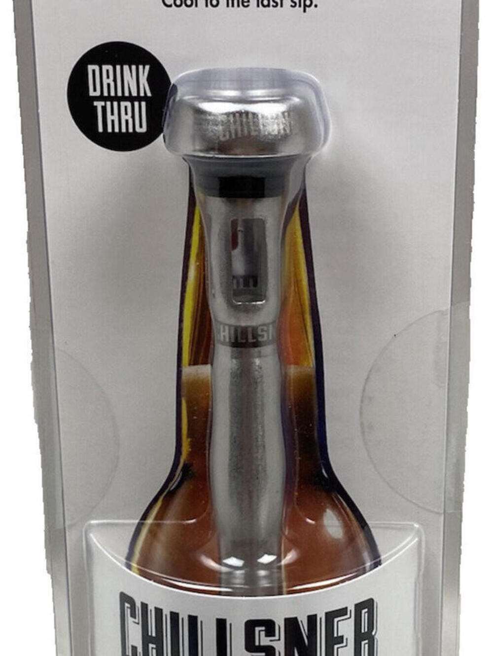 NEW Chillsner by Corkcicle Drink Thru Beer Chiller Reusable Non-Toxic